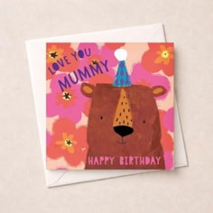 Mummy Birthday Card - Big Bear