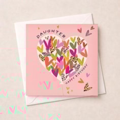 Daughter Birthday Card - Balloon Of Hearts Daughter Birthday Card - Balloon Of Hearts