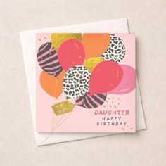 Daughter Birthday Card - Bunch Of Balloons