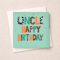 Uncle Birthday Card - Spots & Stripes Uncle Birthday Card - Spots & Stripes