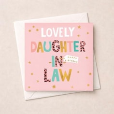 Daughter-in-Law Birthday Card - Lovely Daughter-In-Law Daughter-in-Law Birthday Card - Lovely Daughter-In-Law