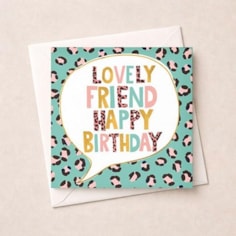 Birthday Card - Lovely Friend Birthday Card - Lovely Friend