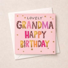 Grandma Birthday Card - Lovely Grandma Grandma Birthday Card - Lovely Grandma