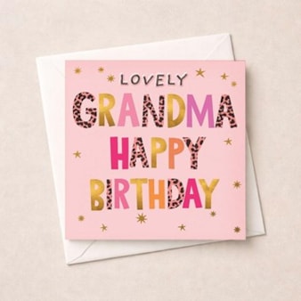 Grandma Birthday Card - Lovely Grandma