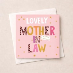 Mother-in-Law Birthday Card - Lovely
