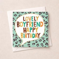 Boyfriend Birthday Card - Lovely Boyfriend