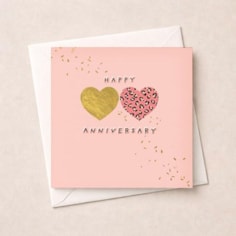 Anniversary Card - Pair Of Hearts Anniversary Card - Pair Of Hearts