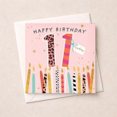 Age 11 Birthday Card - 11 Today Candles Age 11 Birthday Card - 11 Today Candles