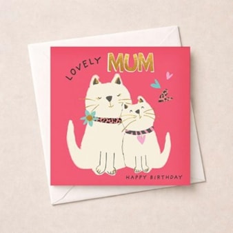 Mum Birthday Card - Cats