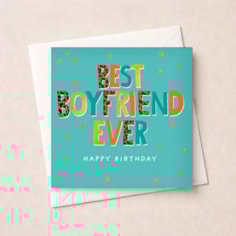 Boyfriend Birthday Card - Words