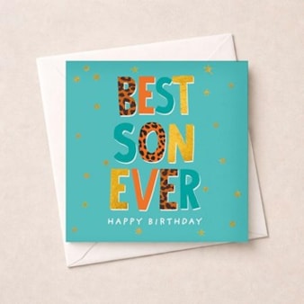 Son Birthday Card - Words