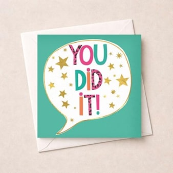 Congratulations Card - Speech Bubble Congratulations Card - Speech Bubble