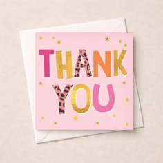 Thank You Card - Words