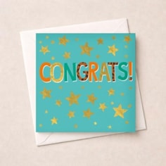 Congratulations Card - Stars