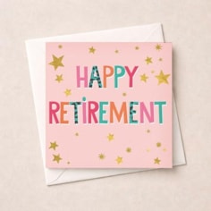 Retirement Card - Stars