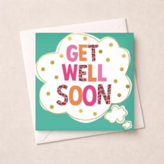 Get Well Soon Card - Cloud Get Well Soon Card - Cloud