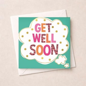 Get Well Soon Card - Cloud Get Well Soon Card - Cloud
