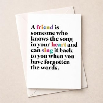 Friendship Card - A Friend Is Friendship Card - A Friend Is