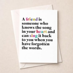 Friendship Card - A Friend Is