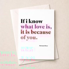 Just To Say Card - I Know What Love Is Just To Say Card - I Know What Love Is