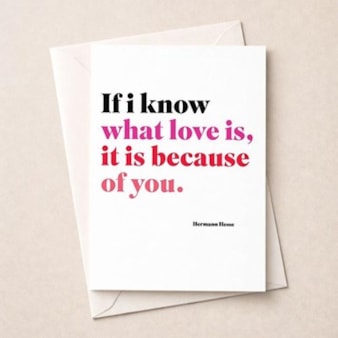 Just To Say Card - I Know What Love Is Just To Say Card - I Know What Love Is