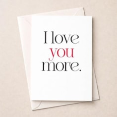 Just To Say Card - I Love You More Just To Say Card - I Love You More