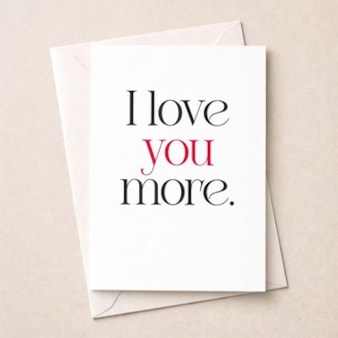 Just To Say Card - I Love You More Just To Say Card - I Love You More