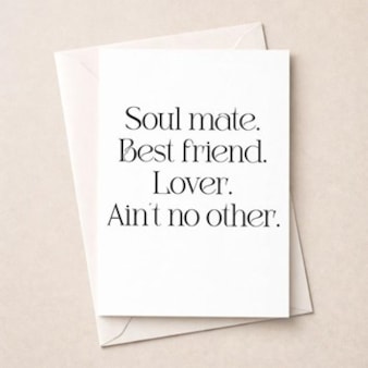 Just To Say Card - Soul Mate Best Friend