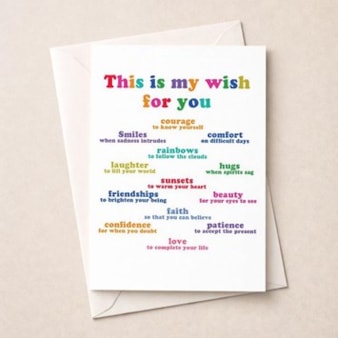 Just To Say Card - This Is My Wish For You