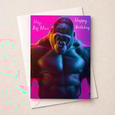 Birthday Card - Hey Big Man Birthday Card - Hey Big Man