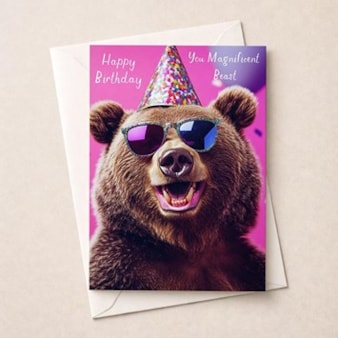 Birthday Card - You Magnificent Beast Birthday Card - You Magnificent Beast