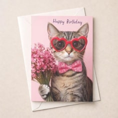 Birthday Card - Birthday Cat