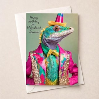 Birthday Card - You Magnificent Specimen