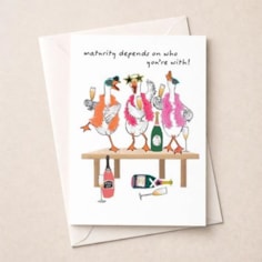 Open Card - Maturing Depends On Who You're With