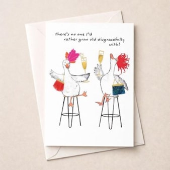 Open Card - Grow Old Disgracefully Ducks Open Card - Grow Old Disgracefully Ducks