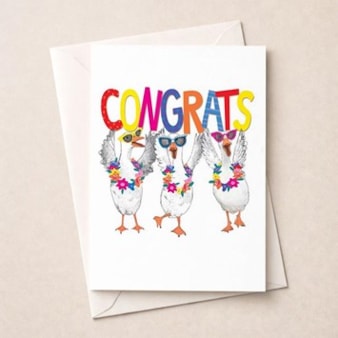 Congratulations Card - Congrats Congratulations Card - Congrats