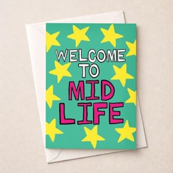 Birthday Card - Welcome To Mid Life