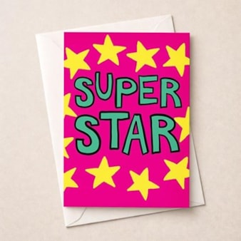Congratulations Card -  Super Star