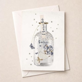 Thank You Card - Message In A Bottle Thank You Card - Message In A Bottle