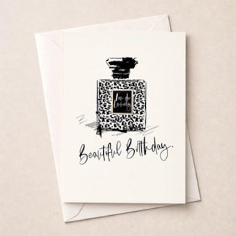 Birthday Card - Bottle Of Perfume