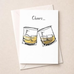 Congratulations Card -  Whisky Cheers