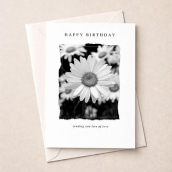 Birthday Card - Daisies