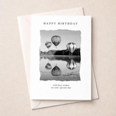 Birthday Card - Hot Air Balloons