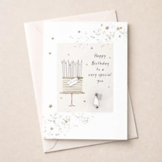 Birthday Card - Little Fairy & Birthday Cake