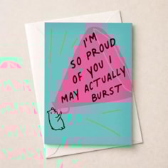 Congratulations Card -  I'm So Proud Of You
