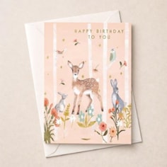Birthday Card - Woodland Animals