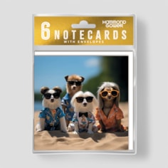Hanging Notecard Set - Beach Dogs