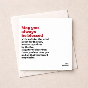 Just To Say Card - May You Always Be Blessed