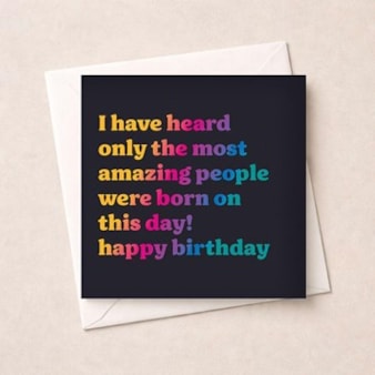 Birthday Card - Most Amazing People