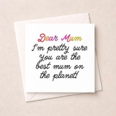 Just To Say Card - Dear Mum Just To Say Card - Dear Mum